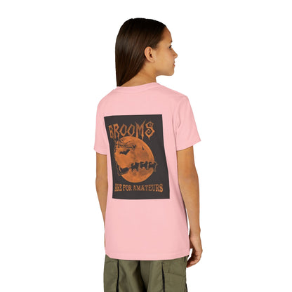 Brooms Are For Amateurs Youth Unisex Short Sleeve Crewneck Tee