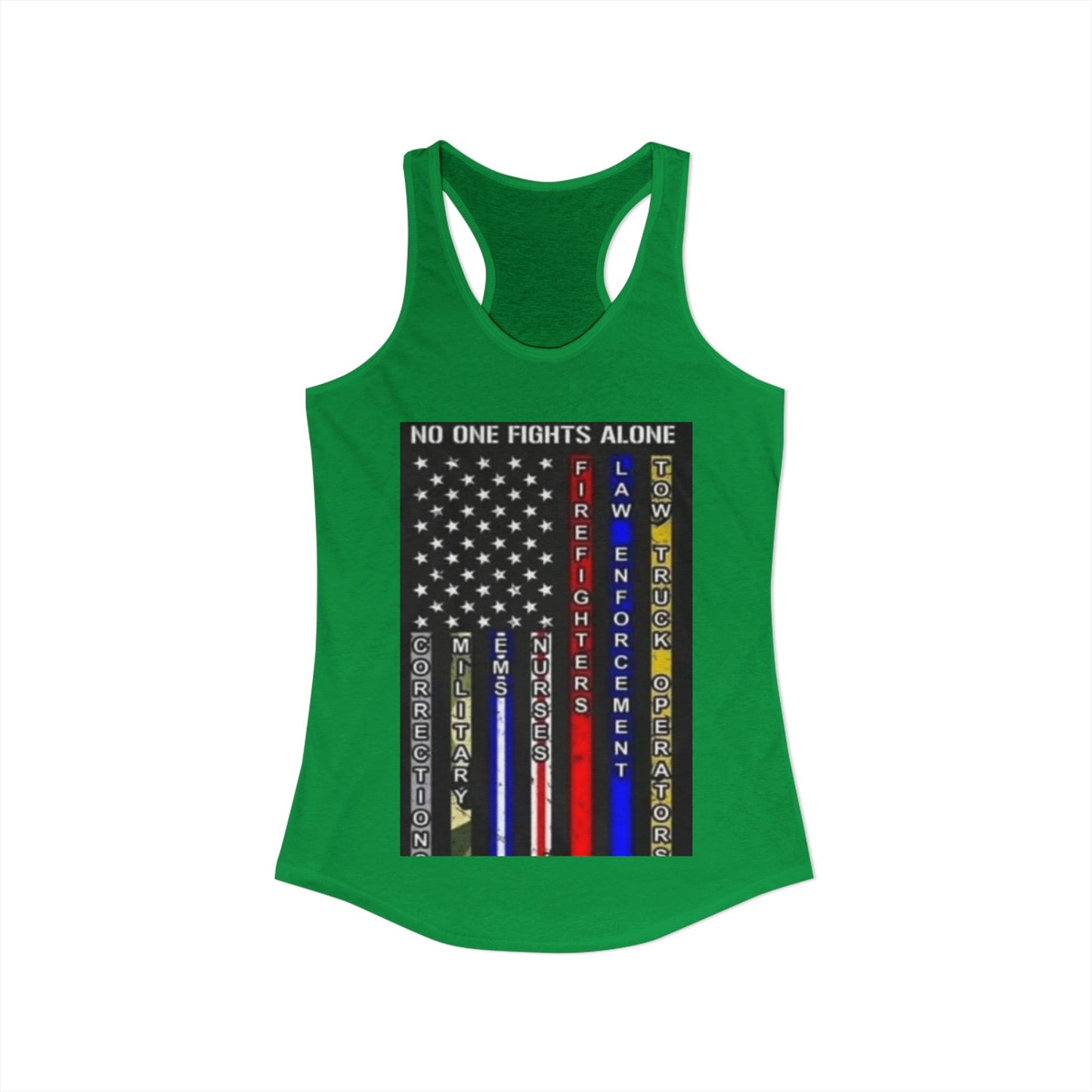 No One Fights Alone Women's Racerback Tank