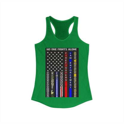 No One Fights Alone Women's Racerback Tank