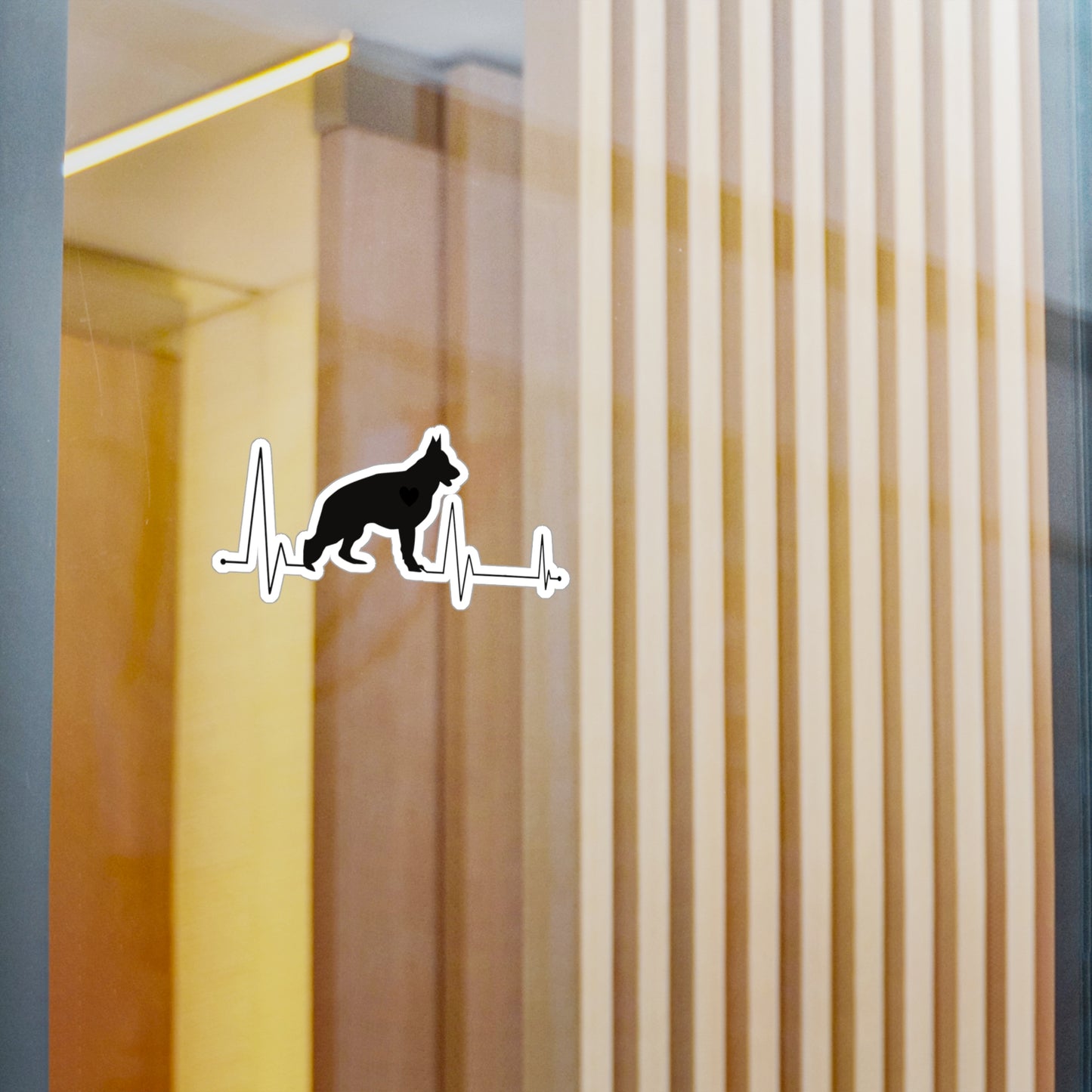 My Heart Beats For German Shepherds Vinyl Decal