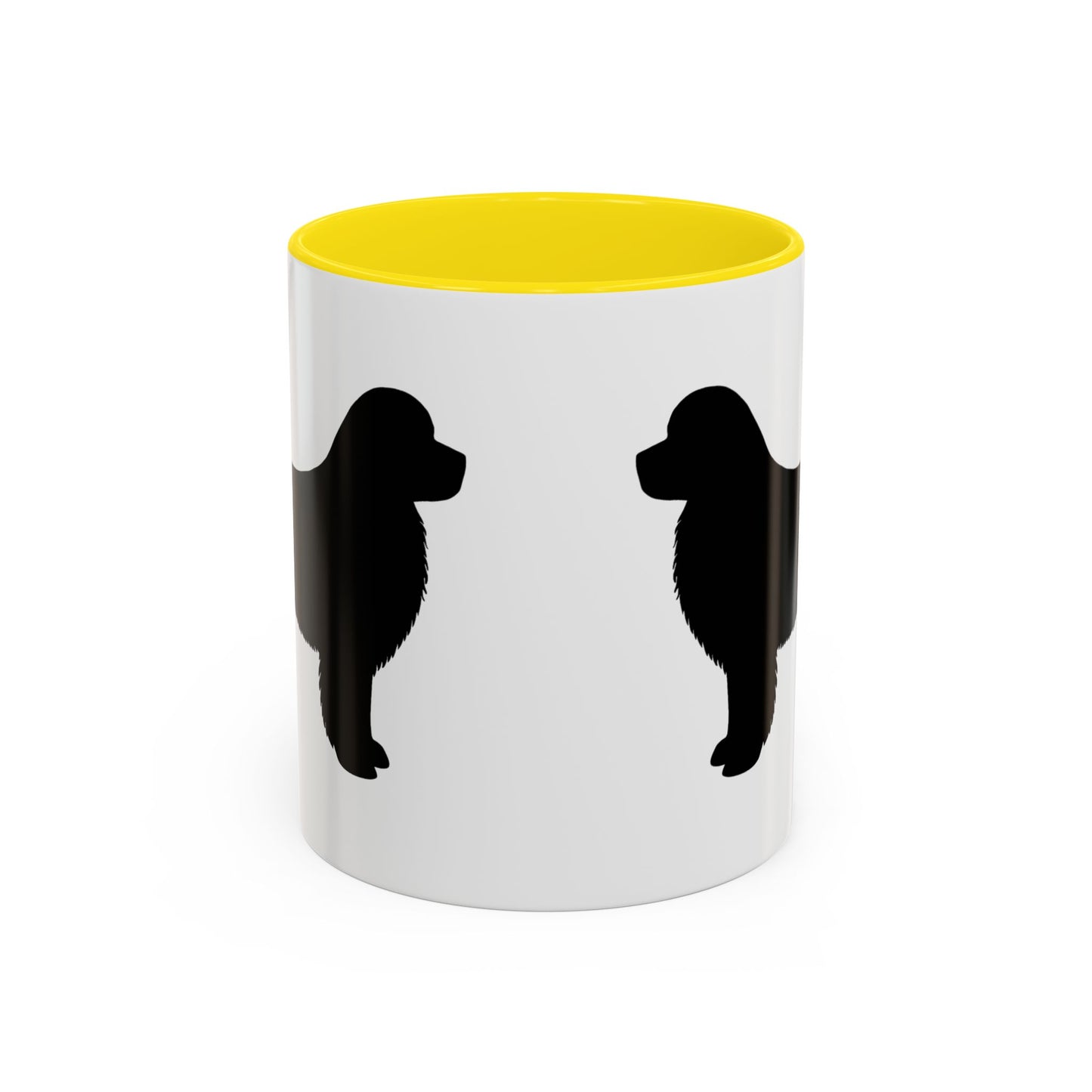 Newfie Silhouette 2-Tone Coffee Mug