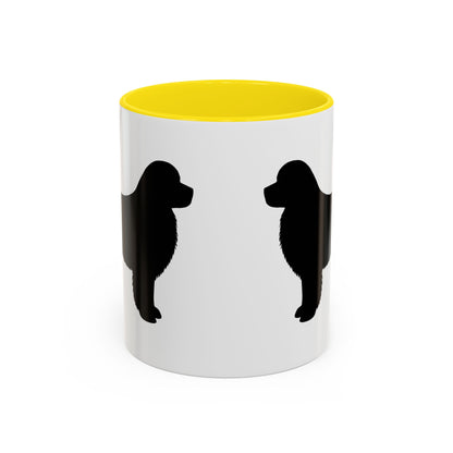 Newfie Silhouette 2-Tone Coffee Mug