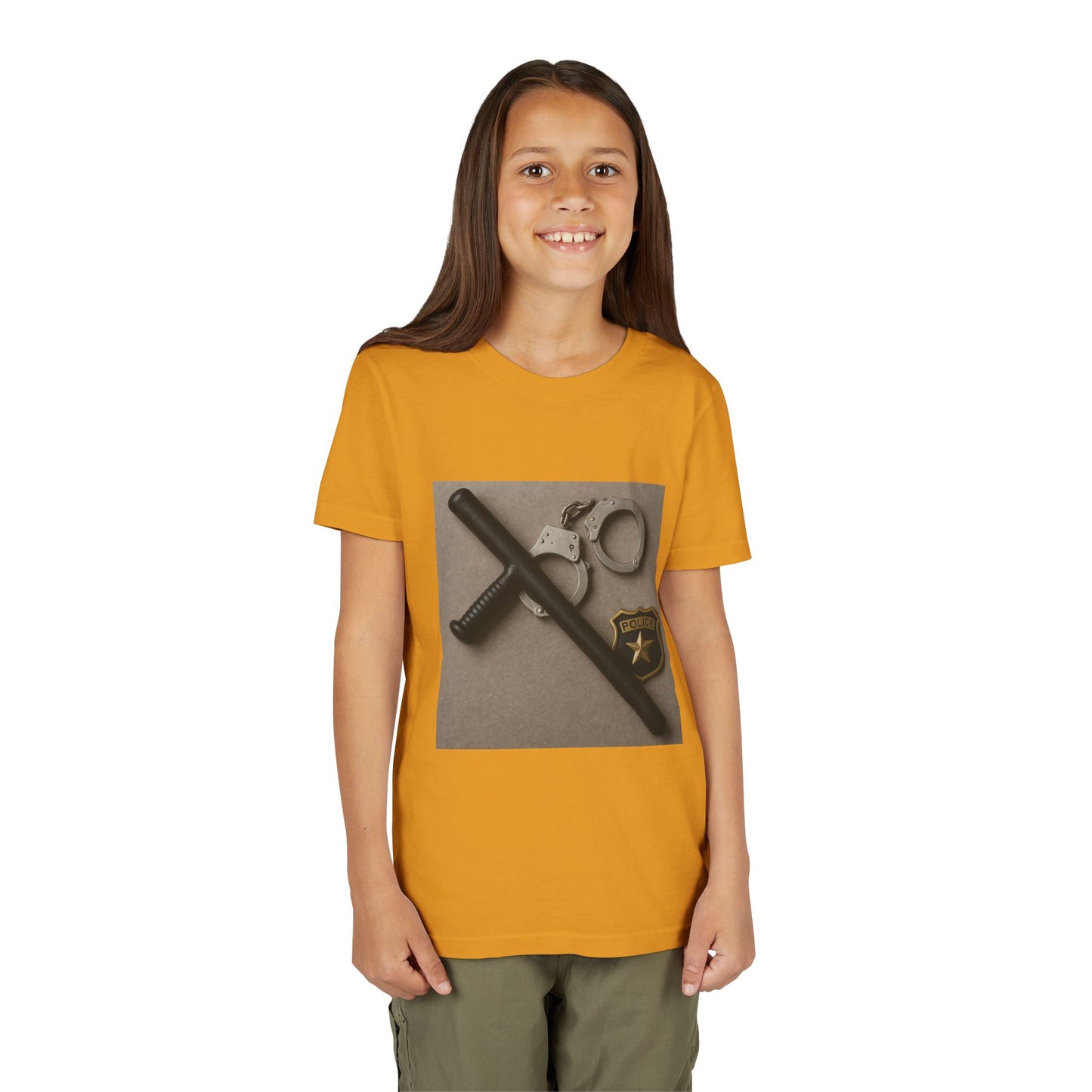 Law Enforcement Appreciation Youth Unisex Short Sleeve Crewneck Tee