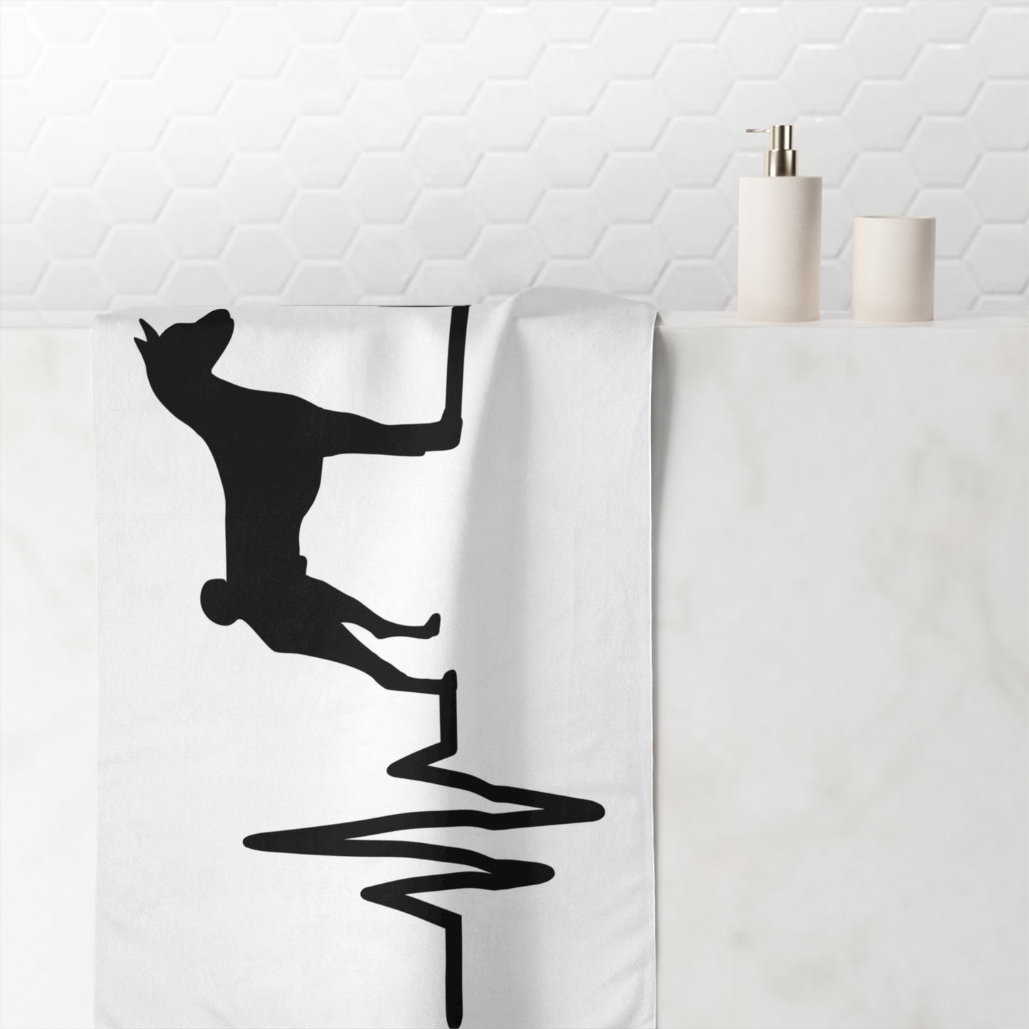 My Heart Beats For Basenjis Mink-Cotton  Beach Towel