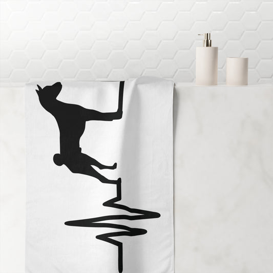My Heart Beats For Basenjis Mink-Cotton  Beach Towel
