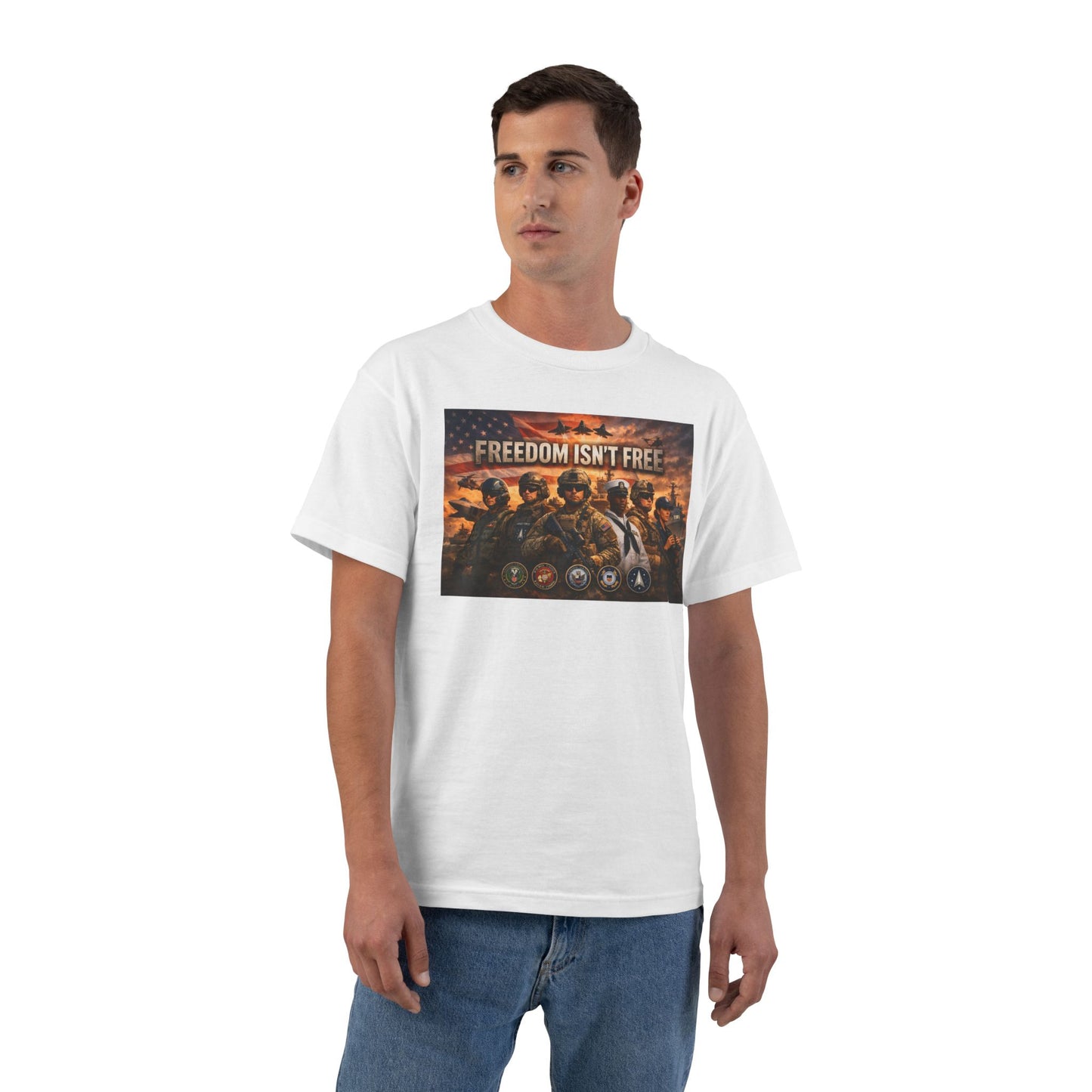 Freedom Isn't Free Men's Short-Sleeve Crewneck Tee