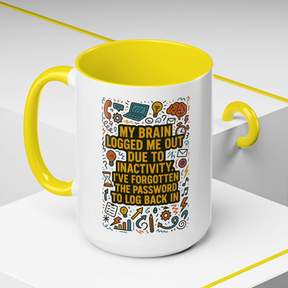 Logged Out 2-Tone Coffee Mug