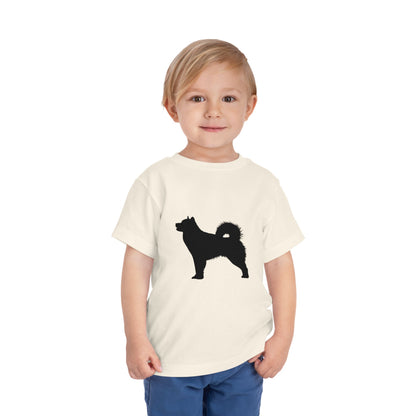 Malamute Silhouette Toddler Unisex Short Sleeve Crewneck Tee