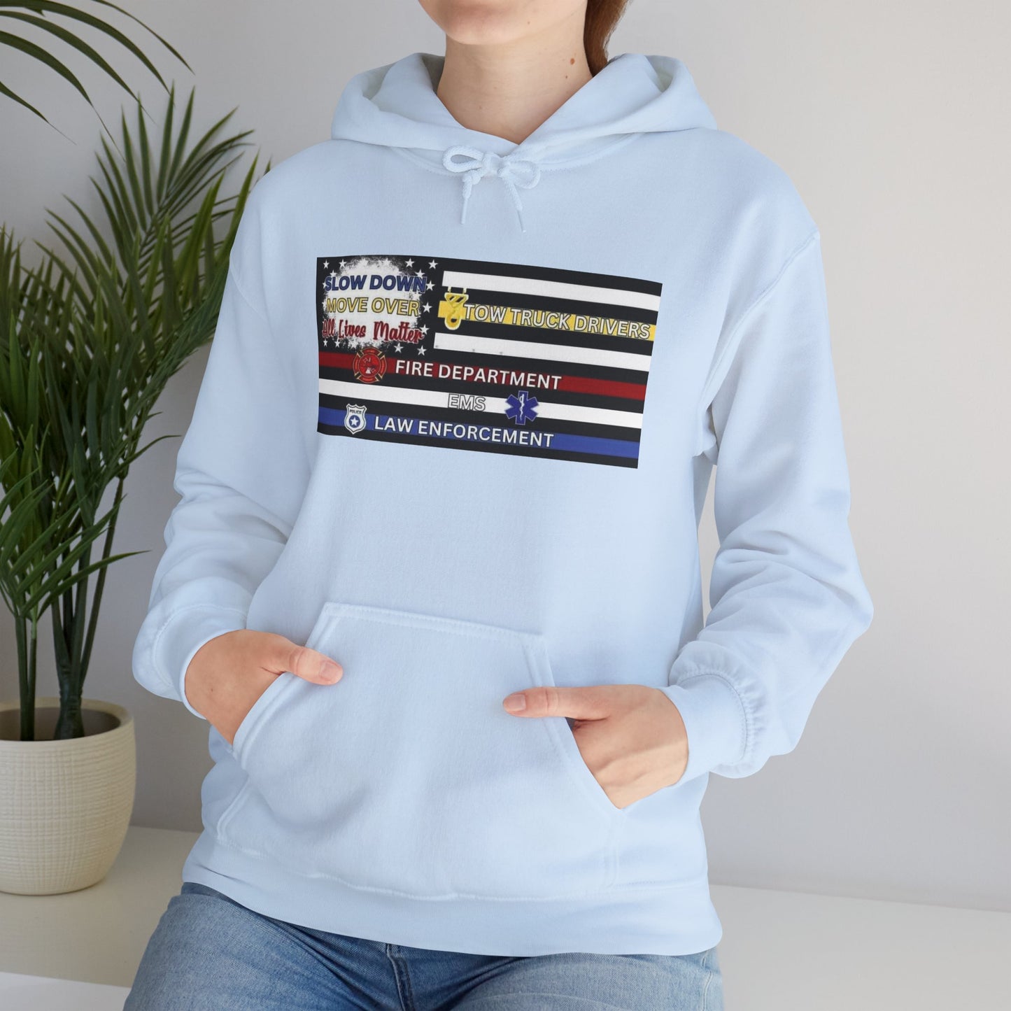 Slow Down Move Over Flag Unisex Hoodie