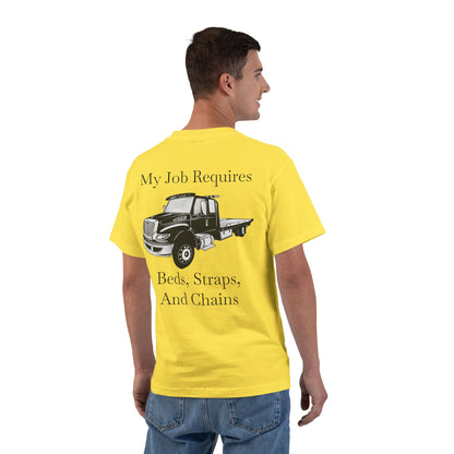 Beds, Straps, And Chains Men's Short-Sleeve Crewneck Tee