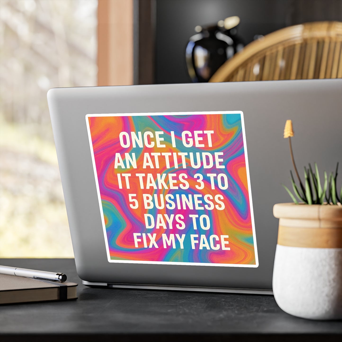 Fix My Face Vinyl Decal