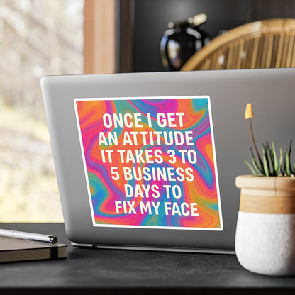 Fix My Face Vinyl Decal