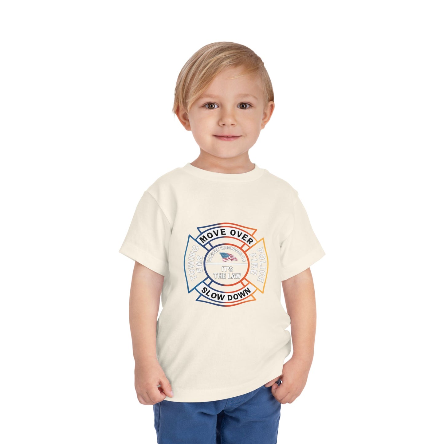 Let First Responders Live Toddler Unisex Short Sleeve Crewneck Tee