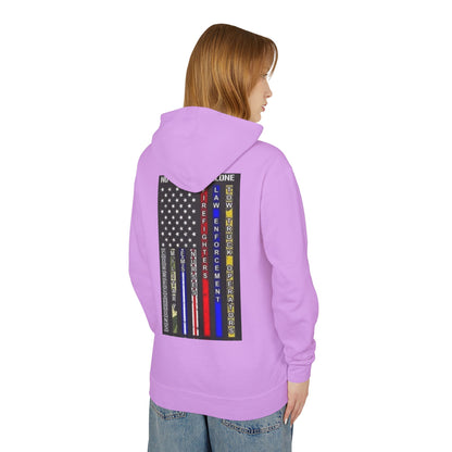 No One Fights Alone Unisex Lightweight Hoodie