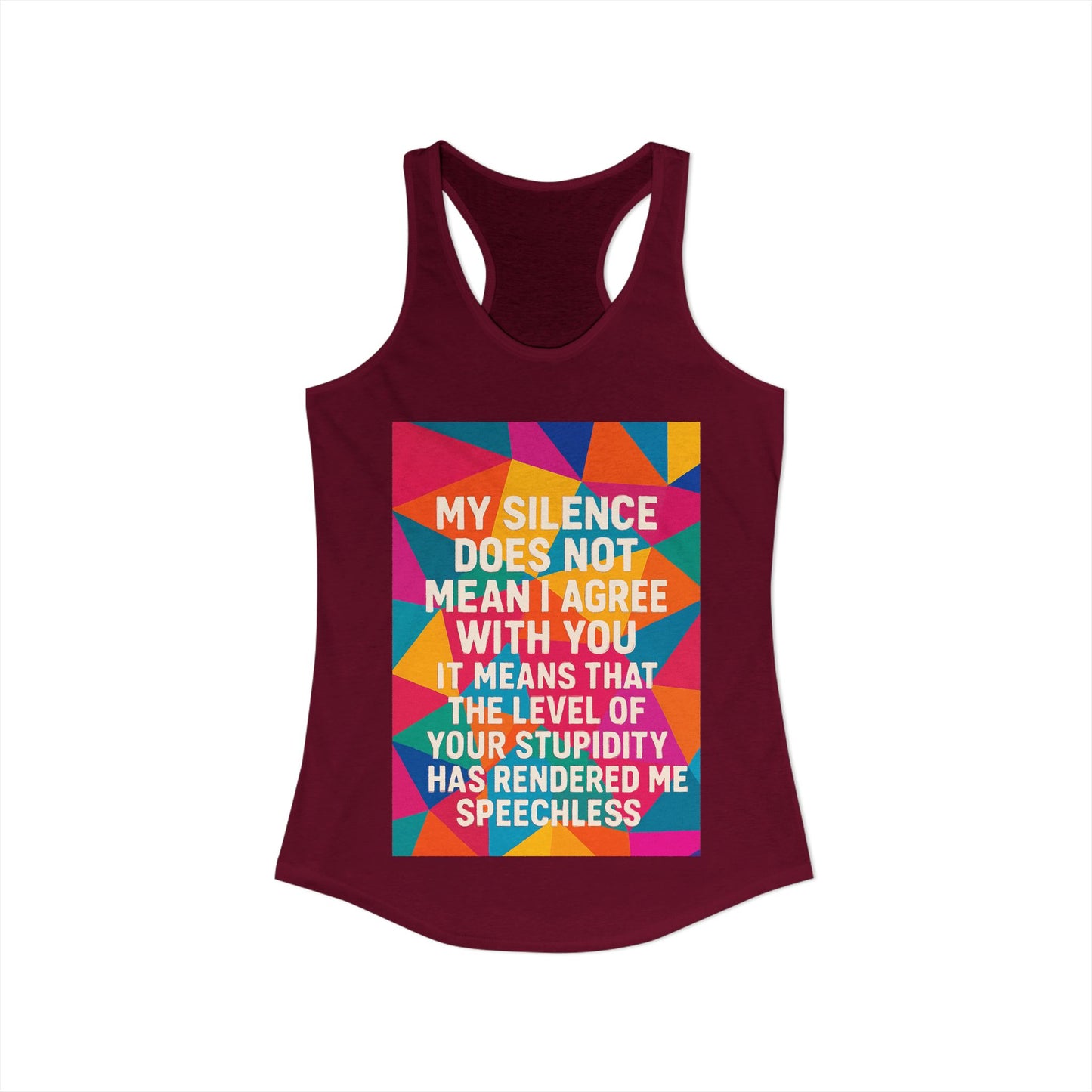 Speechless Women's Racerback Tank