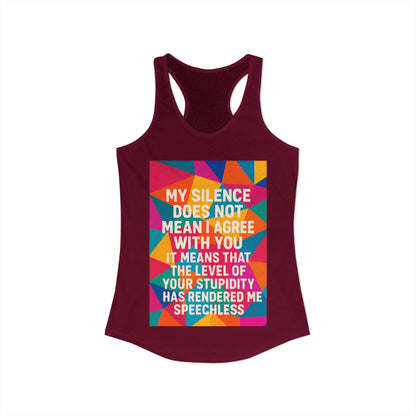 Speechless Women's Racerback Tank