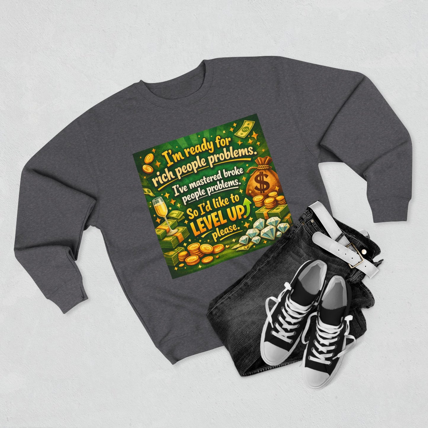 Level Up Unisex Crewneck Sweatshirt