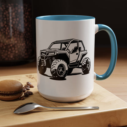 Off The Beaten Path Side By Side 2-Tone Coffee Mug