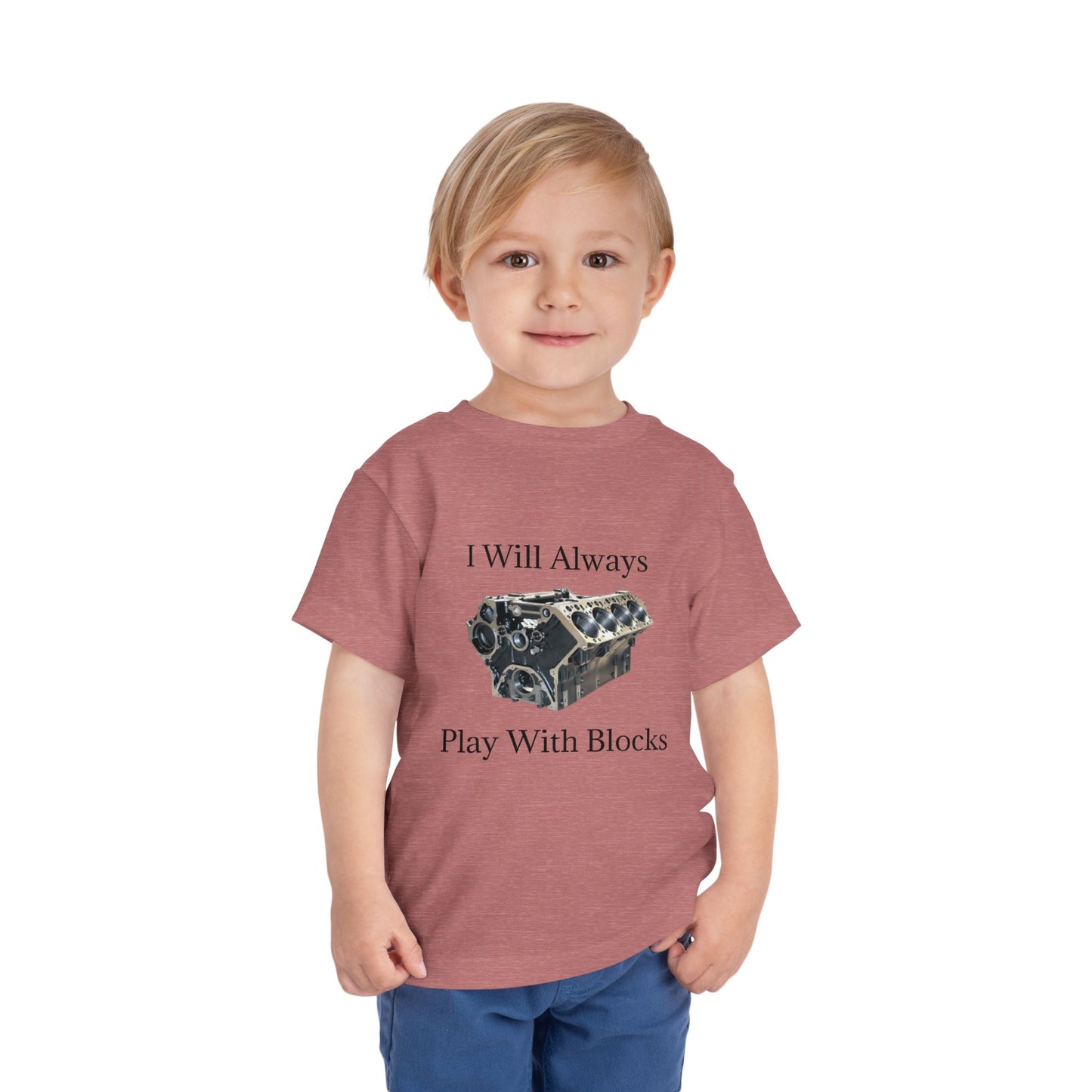 Play With Blocks Toddler Unisex Short Sleeve Crewneck Tee