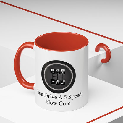 5 Speed How Cute 2-Tone Coffee Mug