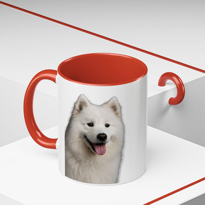 Samoyed Head 2-Tone Coffee Mug