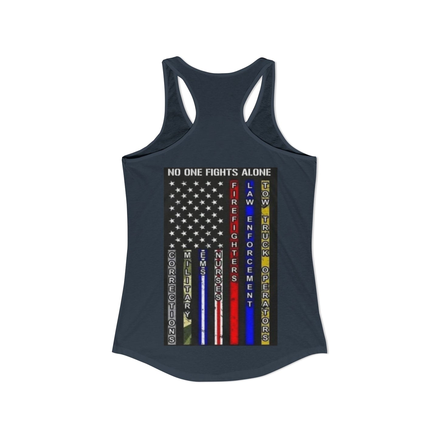No One Fights Alone Women's Racerback Tank