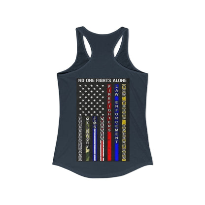 No One Fights Alone Women's Racerback Tank