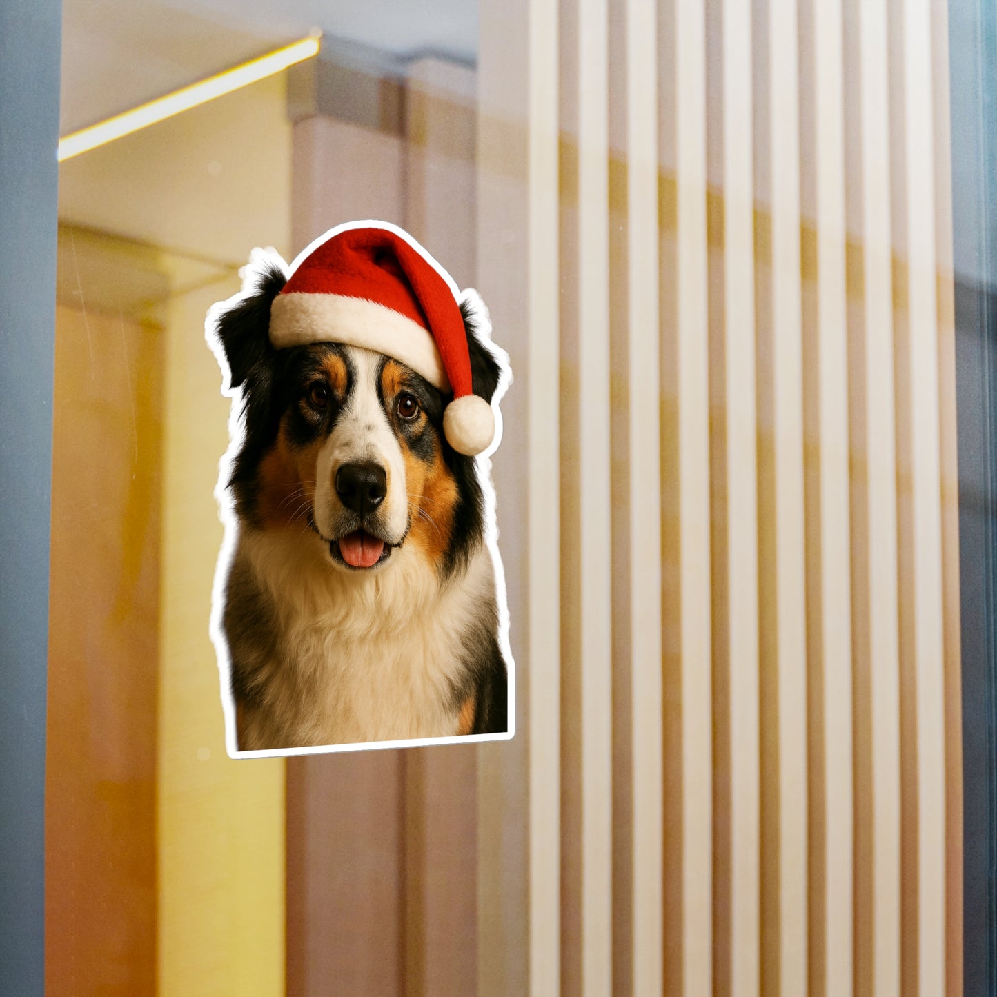 Santa Paws Aussie Vinyl Decal