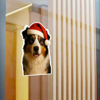 Santa Paws Aussie Vinyl Decal
