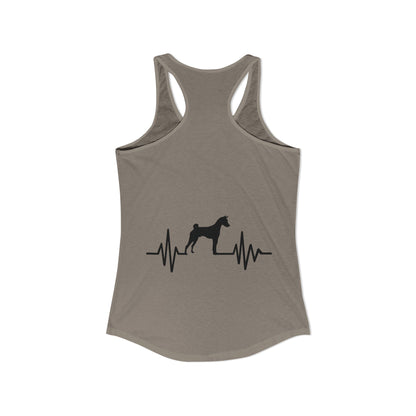 My Heart Beats For Basenjis Women's Racerback Tank