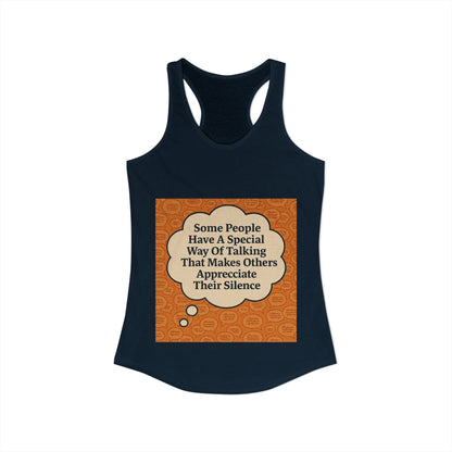 Special Way Of Talking Women's Racerback Tank