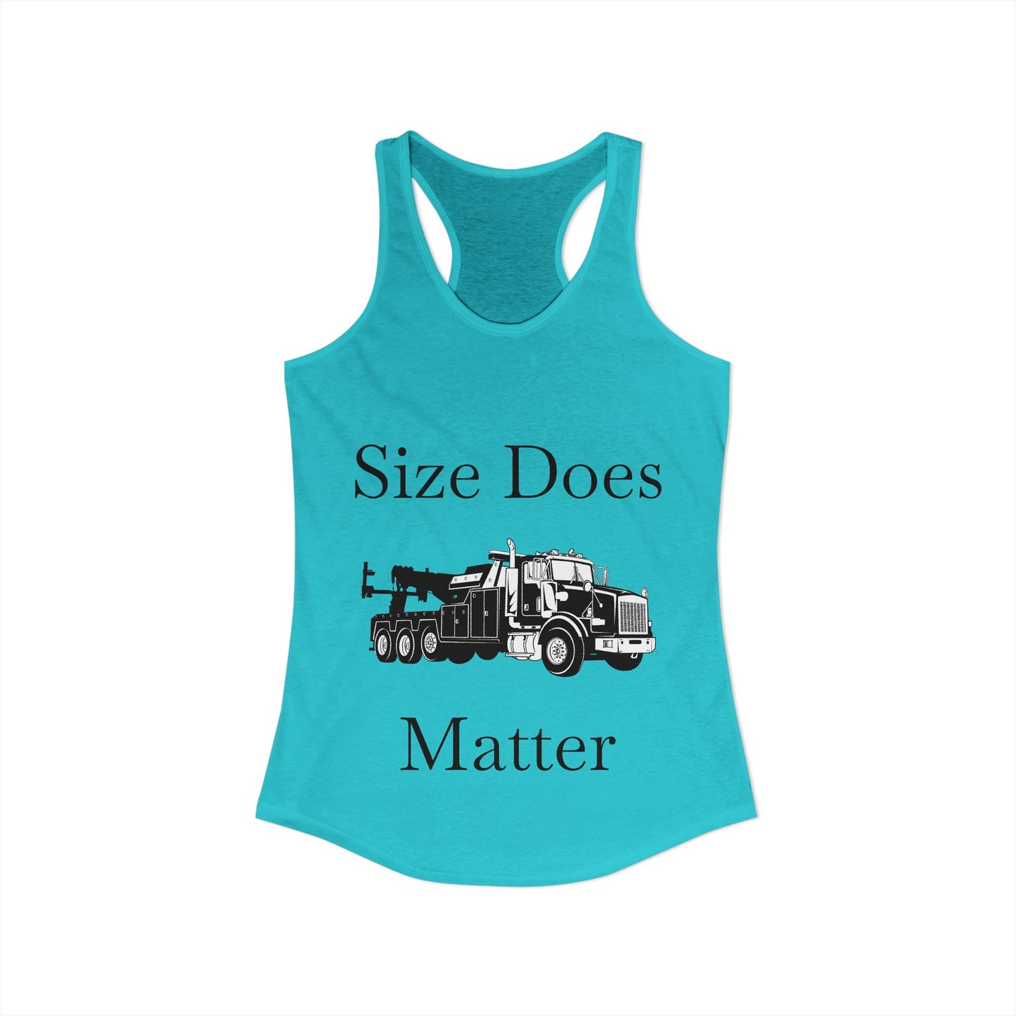 Size Does Matter Women's Racerback Tank