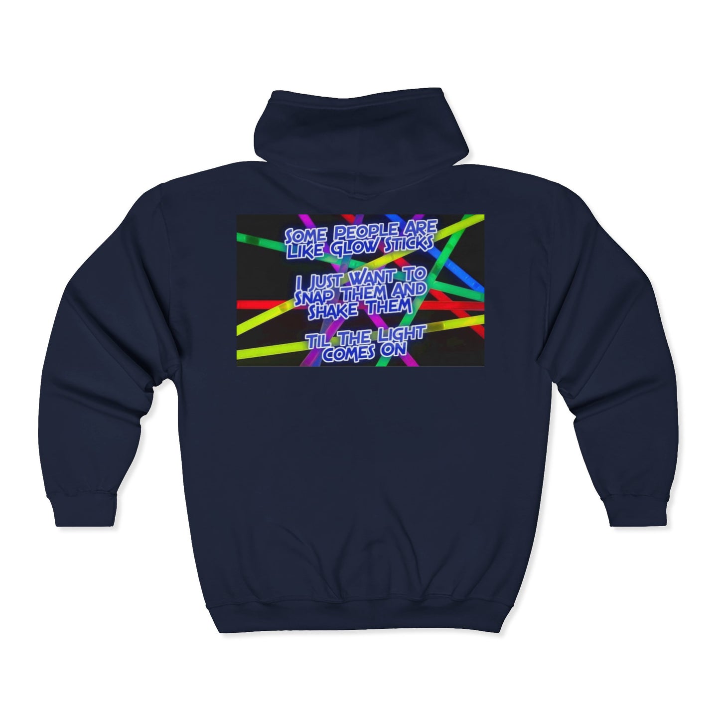 Glow Sticks Unisex Full Zip Hoodie
