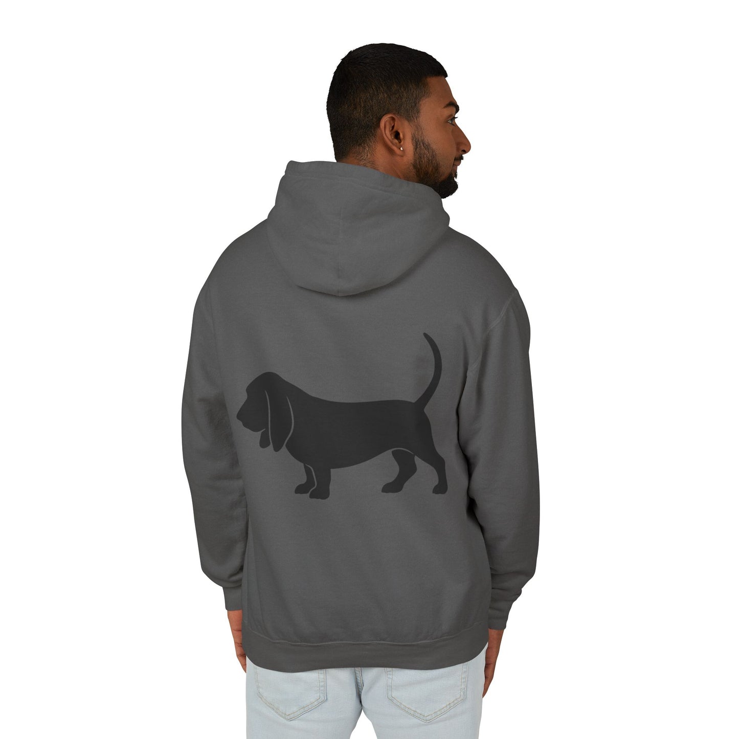 Basset Silhouette Unisex Lightweight Hoodie