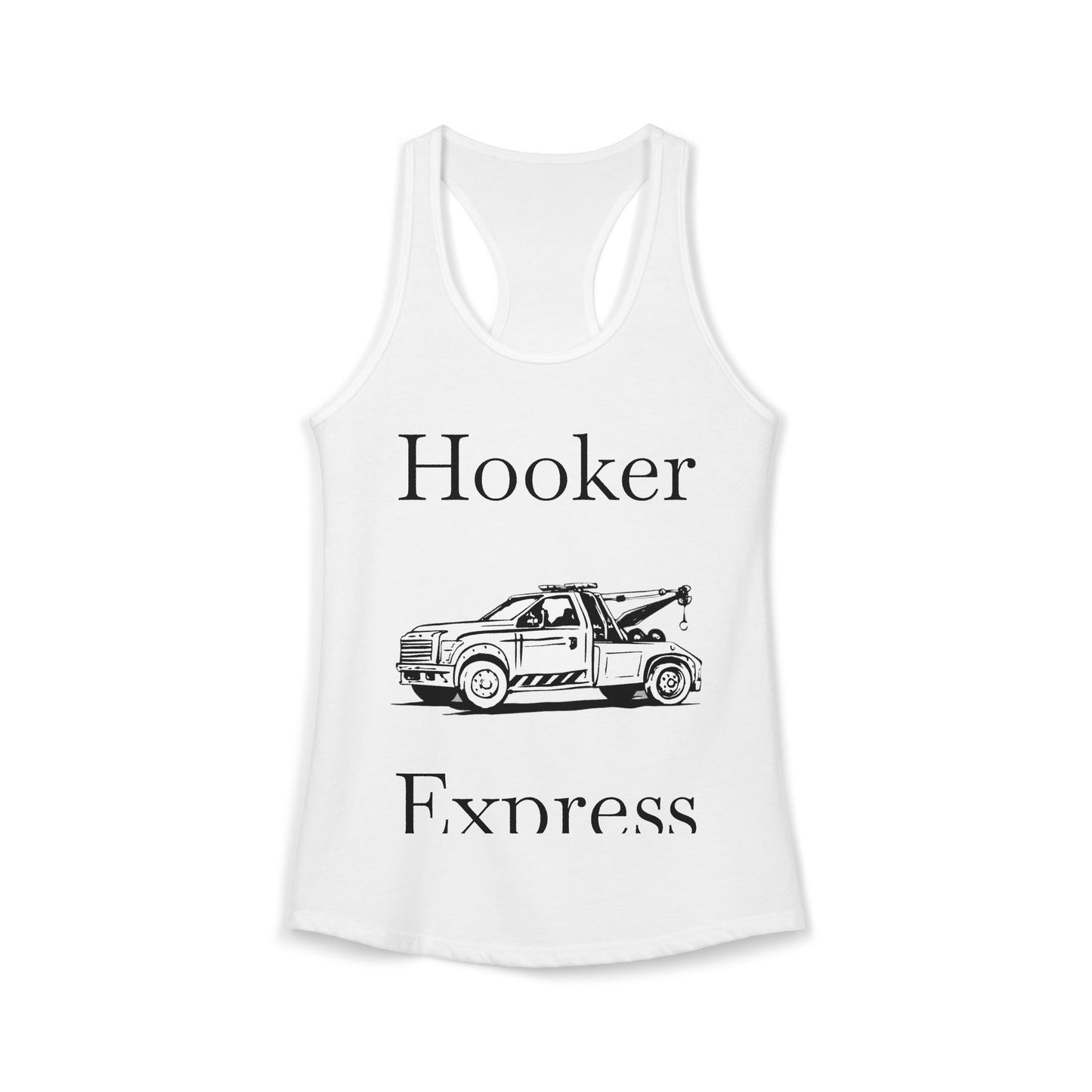 H**ker Express Wheel Lift Tow Truck Women's Racerback Tank