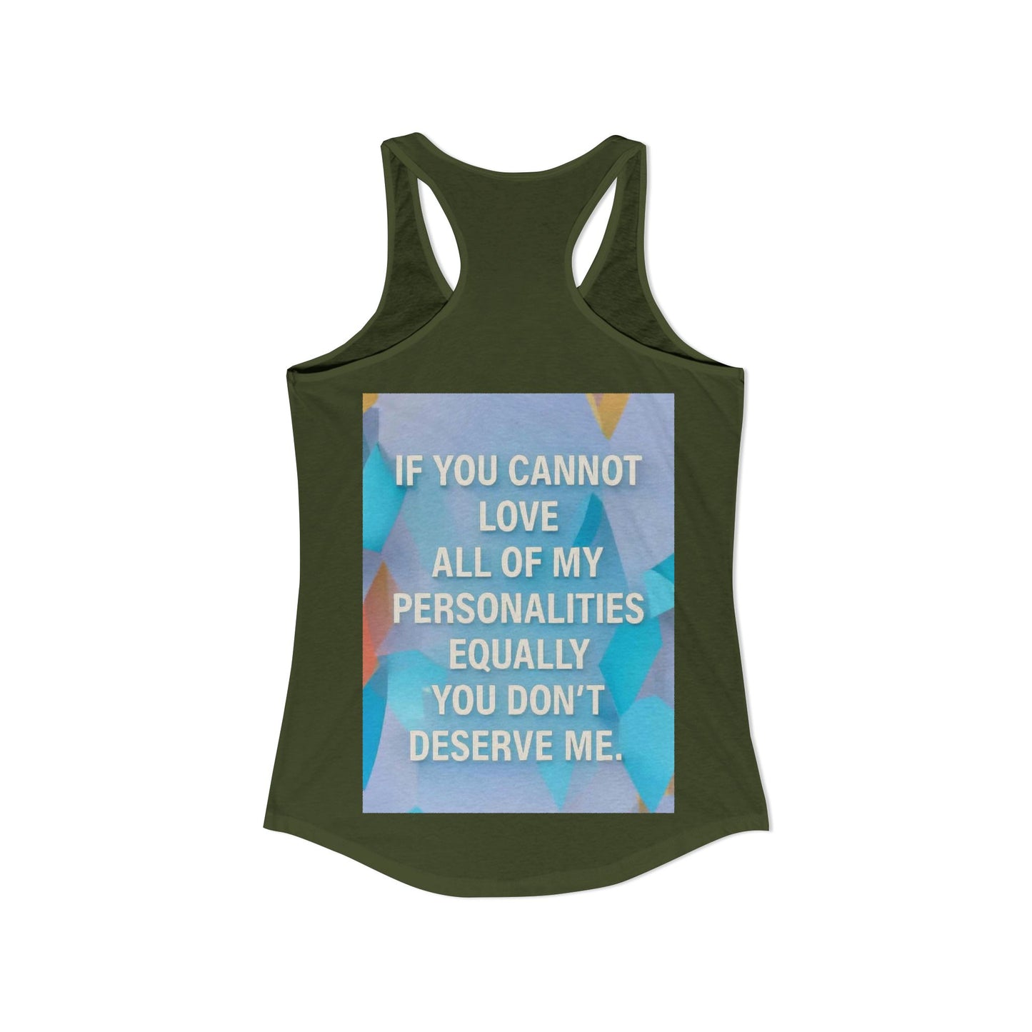 All Of My Personalities Women's Racerback Tank