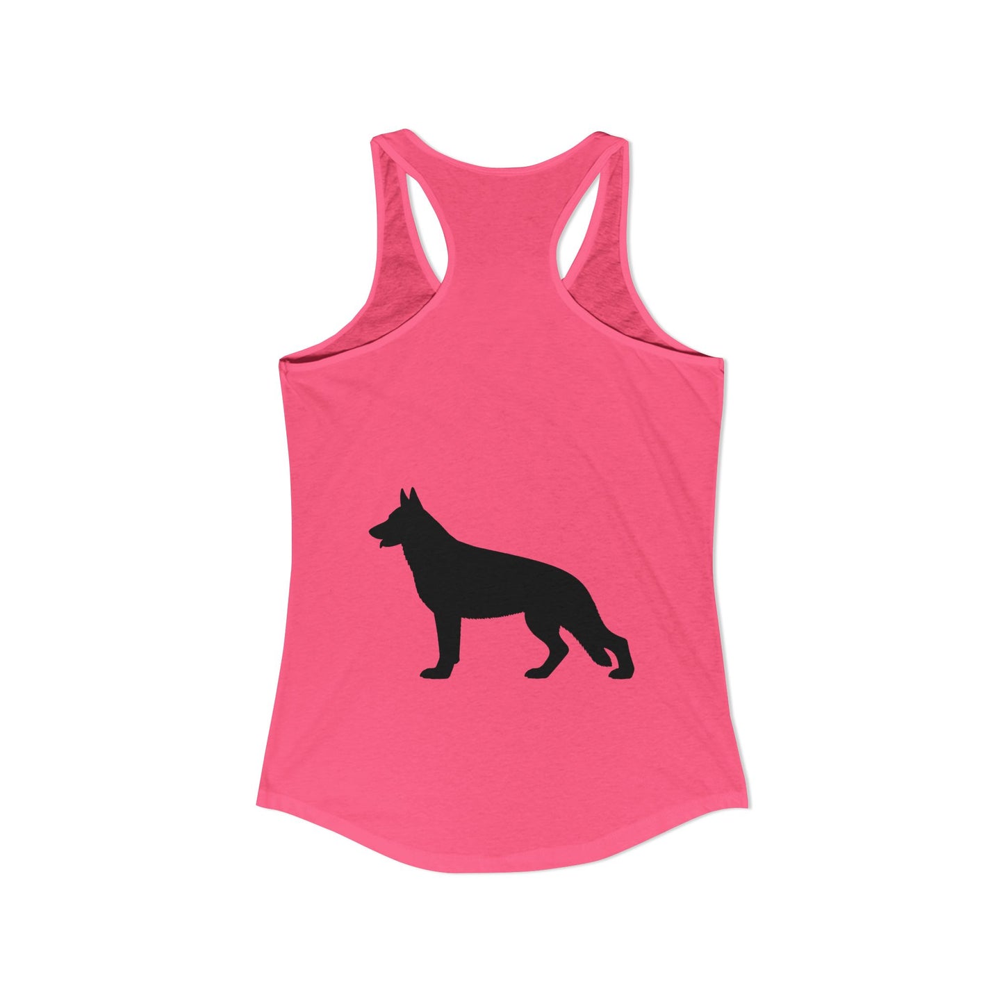 German Shepherd Silhouette Women's Racerback Tank