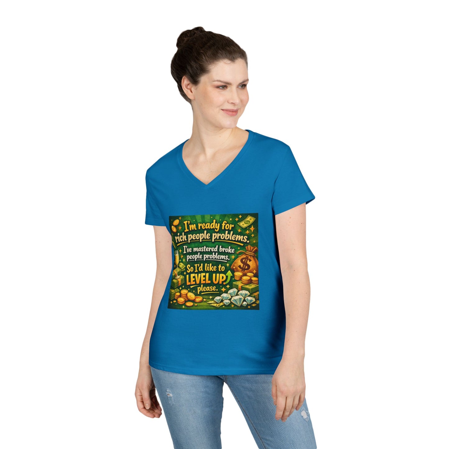 Level Up Women's V-Neck T-Shirt