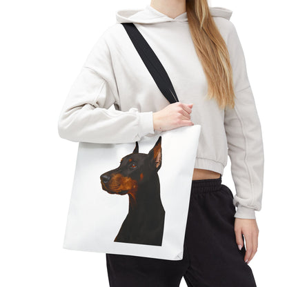 Doberman Head Tote Bag