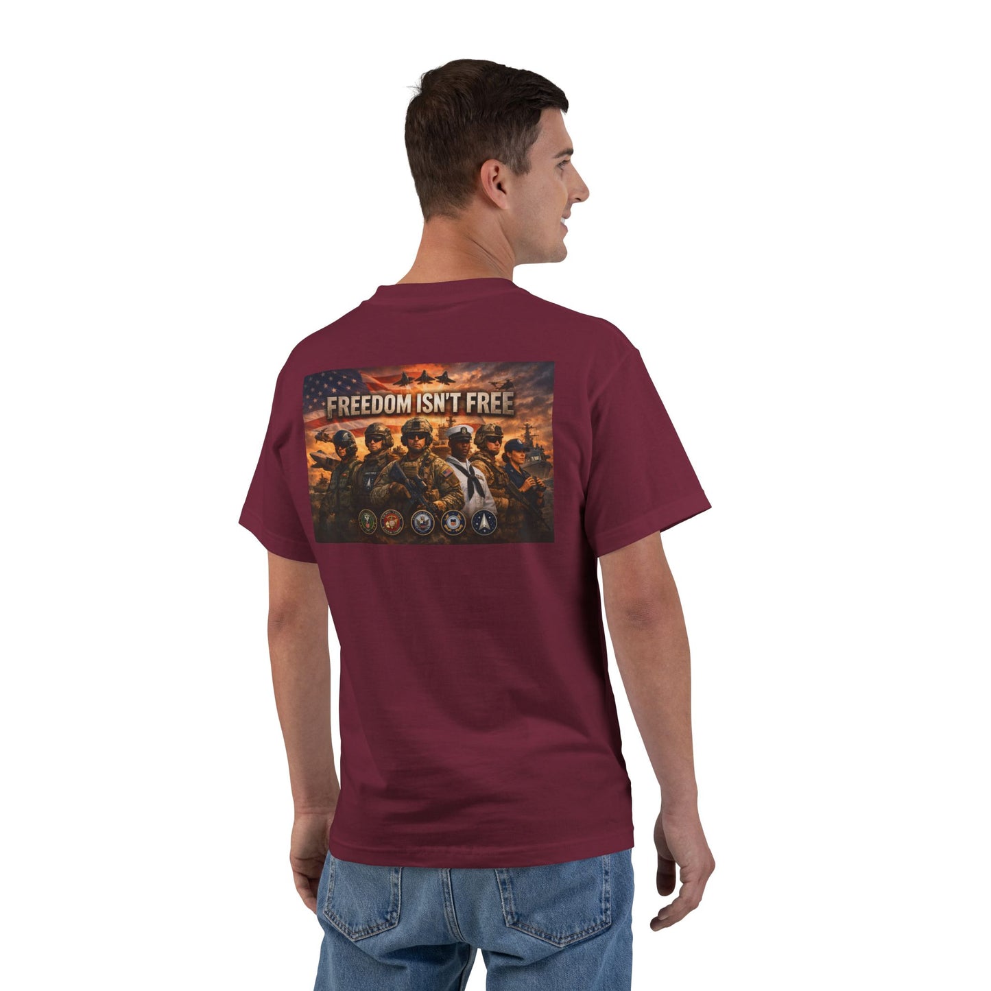 Freedom Isn't Free Men's Short-Sleeve Crewneck Tee