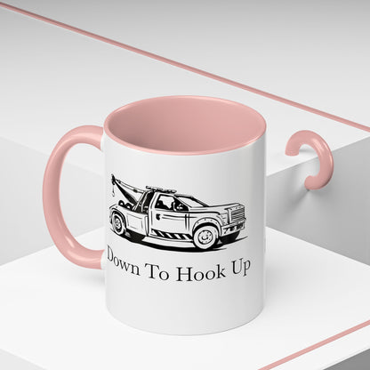 Down To Hook Up 2-Tone Coffee Mug