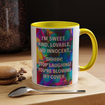 Blowing My Cover 2-Tone Coffee Mug