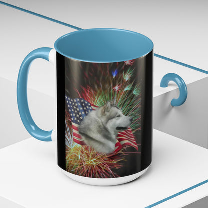 American Malamute 2-Tone Coffee Mug