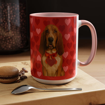 Cupid's Companion Basset 2-Tone Coffee Mug