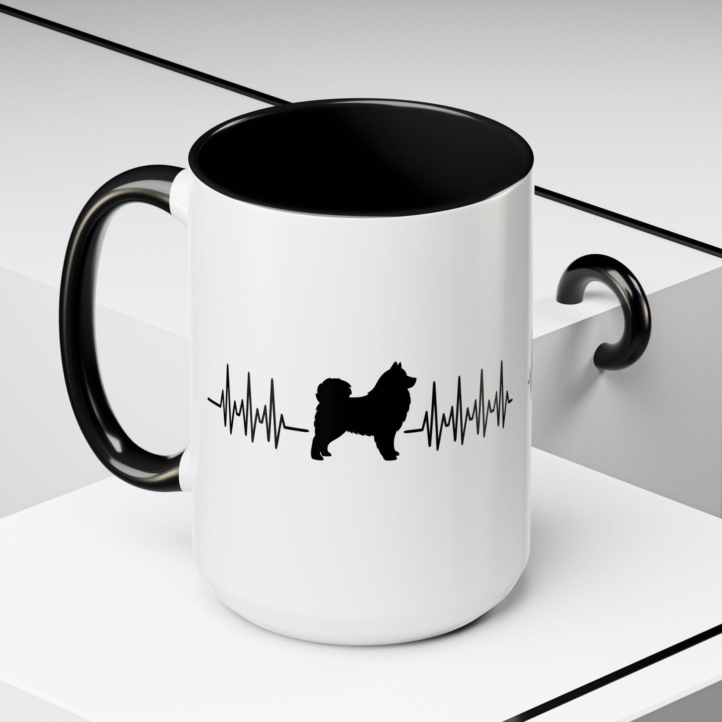 My Heart Beats For Samoyeds 2-Tone Coffee Mug