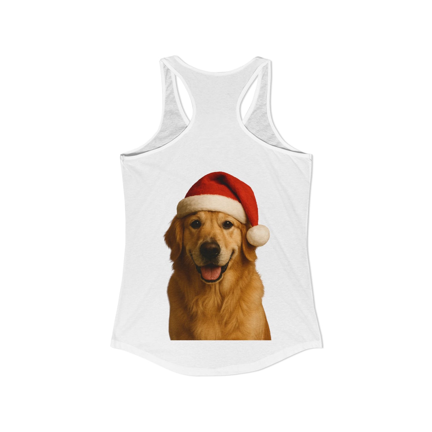 Santa Paws Golden Women's Racerback Tank