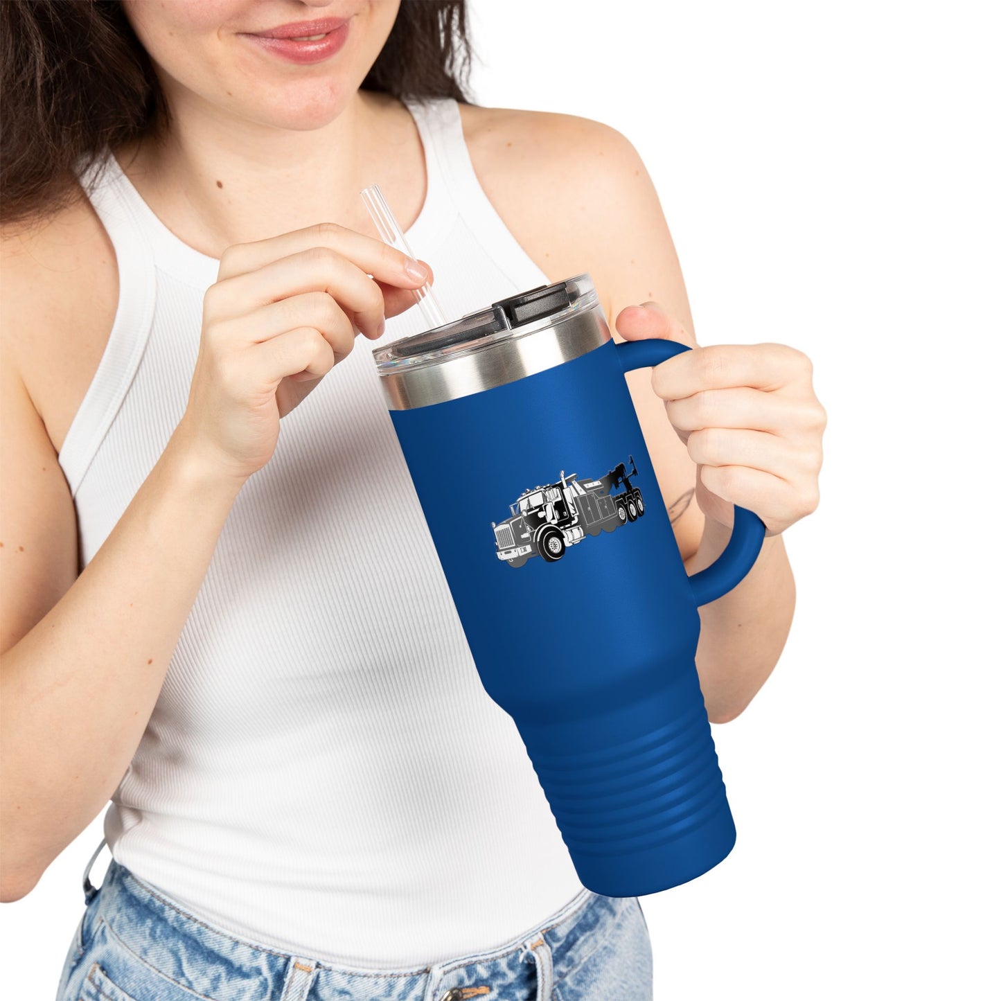 Heavy Tow Truck Insulated Travel Mug