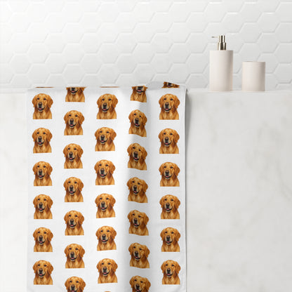 Golden Head Mink-Cotton  Beach Towel