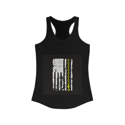 Thin Yellow Line Women's Racerback Tank