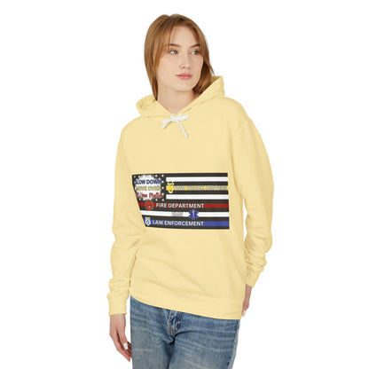 Slow Down Move Over Flag Unisex Lightweight Hoodie